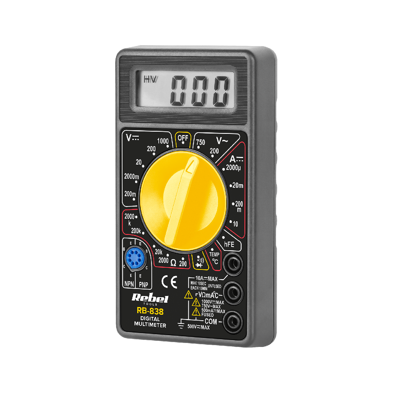 Мультиметр цифровий Rebel RB-838 (1293191969) Мультиметр цифровий Rebel RB-838 (1293191969)