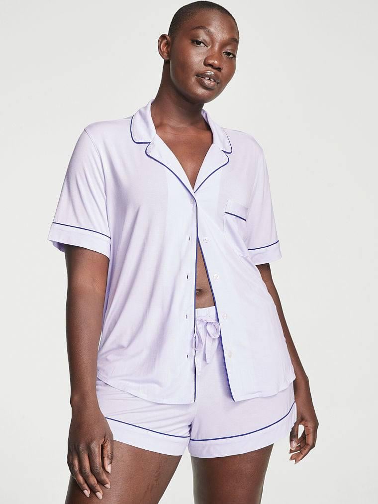 Піжама жіноча Victoria's Secret Modal Short Pajama Set модал XL Блідо-фіолетовий (15264303)