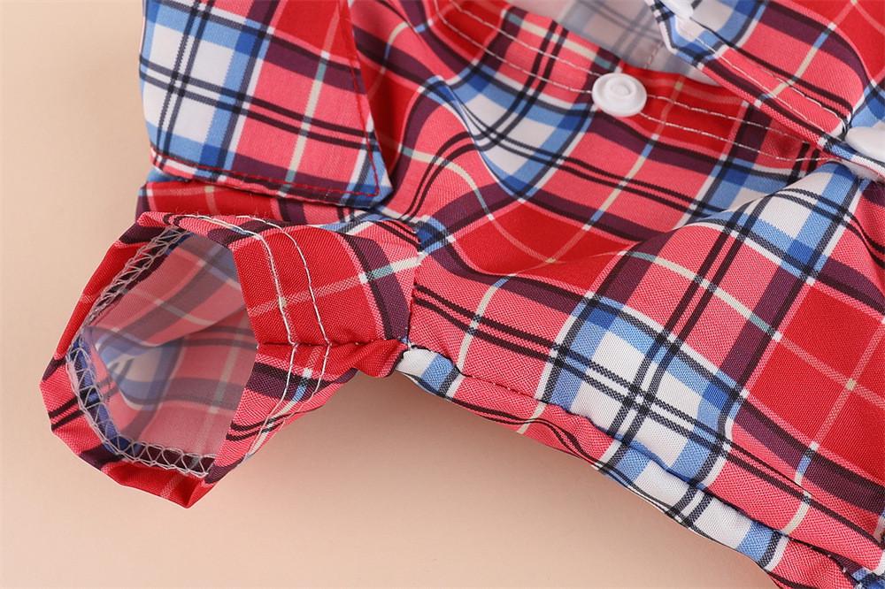 Костюм для собак джинсовий цільний з червоною сорочкою XL червоний (1C0384) - фото 8 Костюм для собак джинсовий цільний з червоною сорочкою XL червоний (1C0384) - фото 8