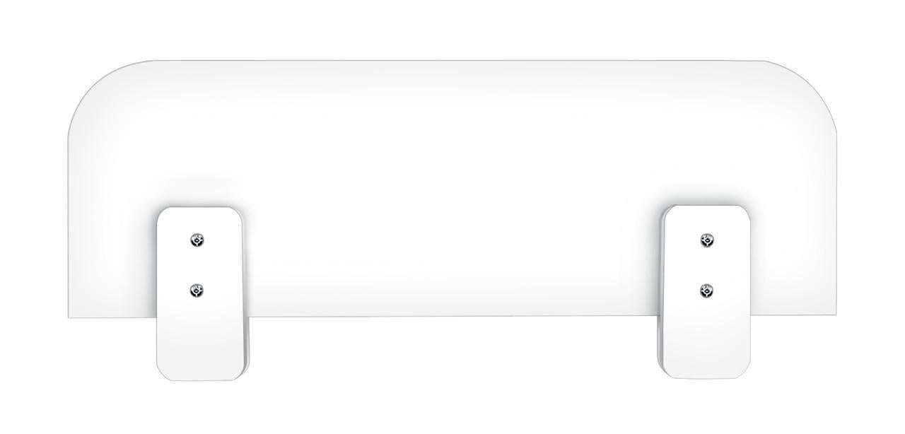 Бортик захисний для ліжка МАКСІ-Меблі під товщину бічній царги 16 мм Білий гладкий (9715)