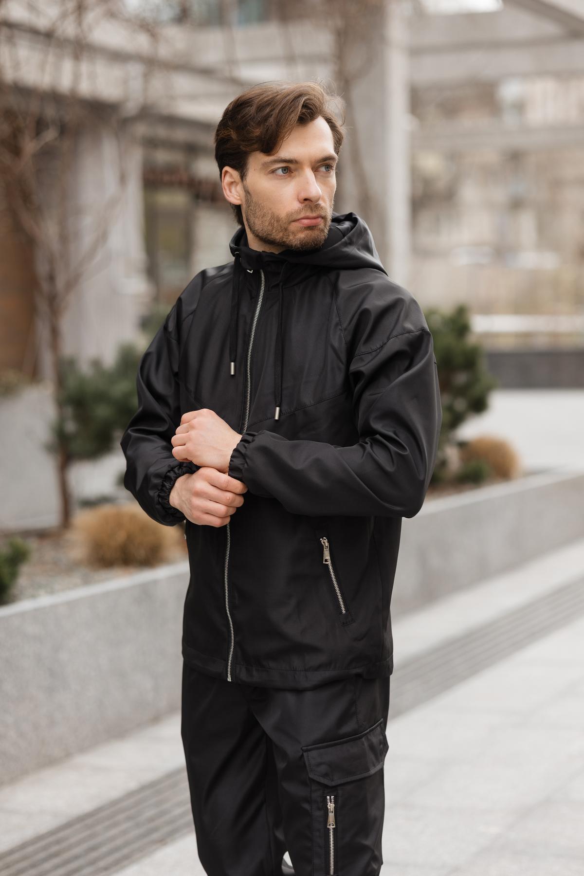 Костюм чоловічий Viter плащівка 3XL Чорний (1618227087/5) - фото 5 Костюм чоловічий Viter плащівка 3XL Чорний (1618227087/5) - фото 5