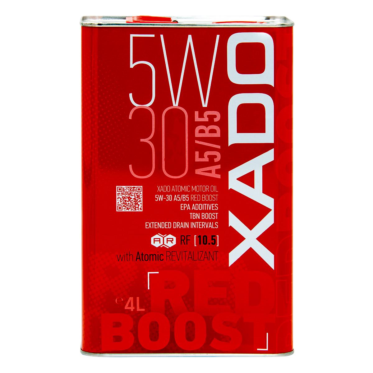 Моторна олива XADO Atomic Oil 5W-30 A5/B5 RED BOOST синтетична 4 л