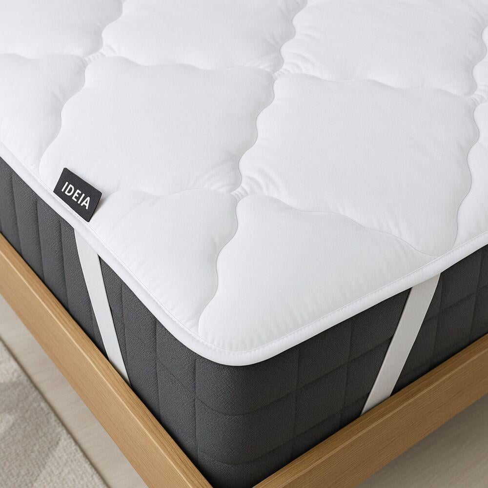 Наматрацник захисний IDEIA Люкс 250 г/м2 з еластичними стрічками по кутах антиалергенний 90х200 см Білий (10403)