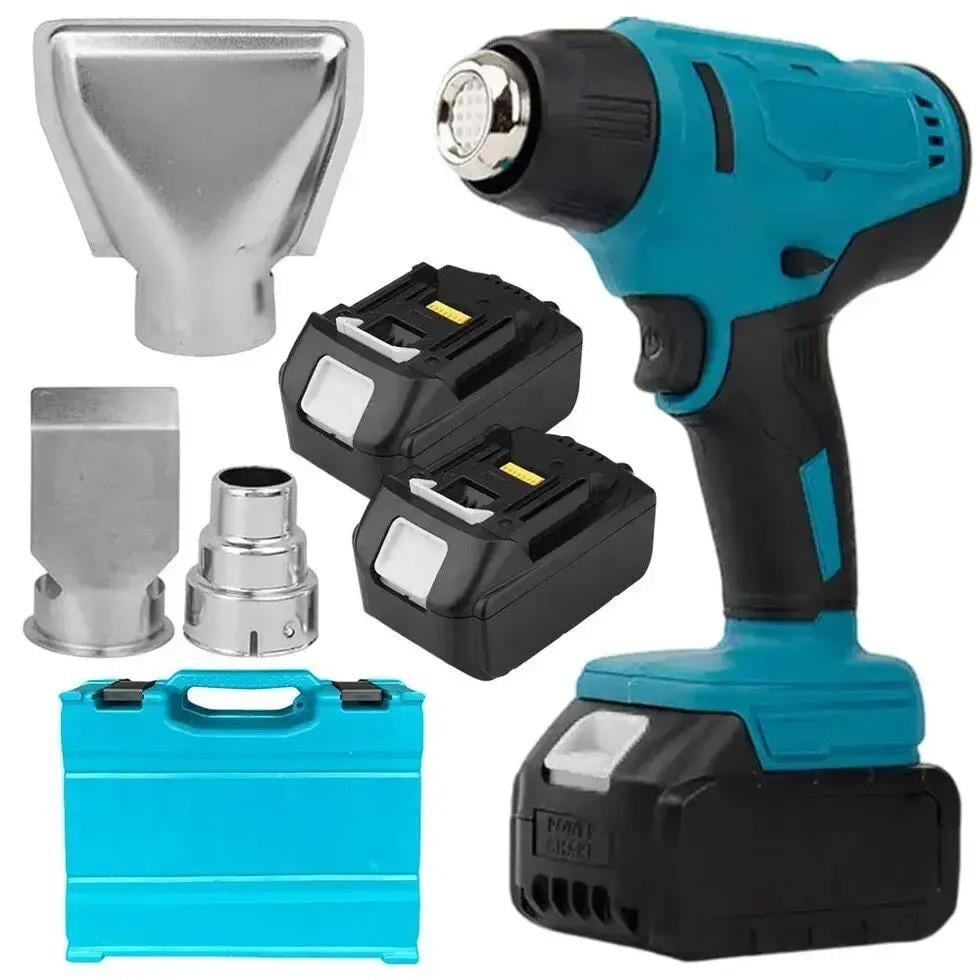 Строительный фен аккумуляторный 3 насадки/2 АКБ 48V в кейсе (27566711)