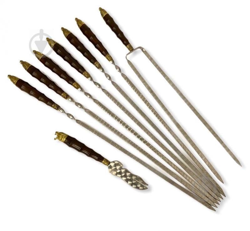 Набір шампурів Gorillas Market "Калчан Тигр МАХ" Gorillas BBQ у шкіряному чохлі - фото 2 Набір шампурів Gorillas Market "Калчан Тигр МАХ" Gorillas BBQ у шкіряному чохлі - фото 2