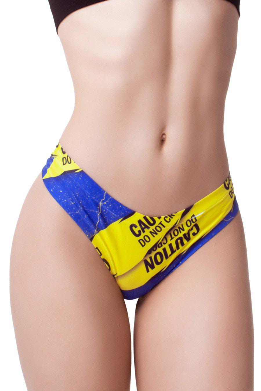 Трусики женские Mememe стринг с ярким принтом XL Разноцветный (84225-59816-83)