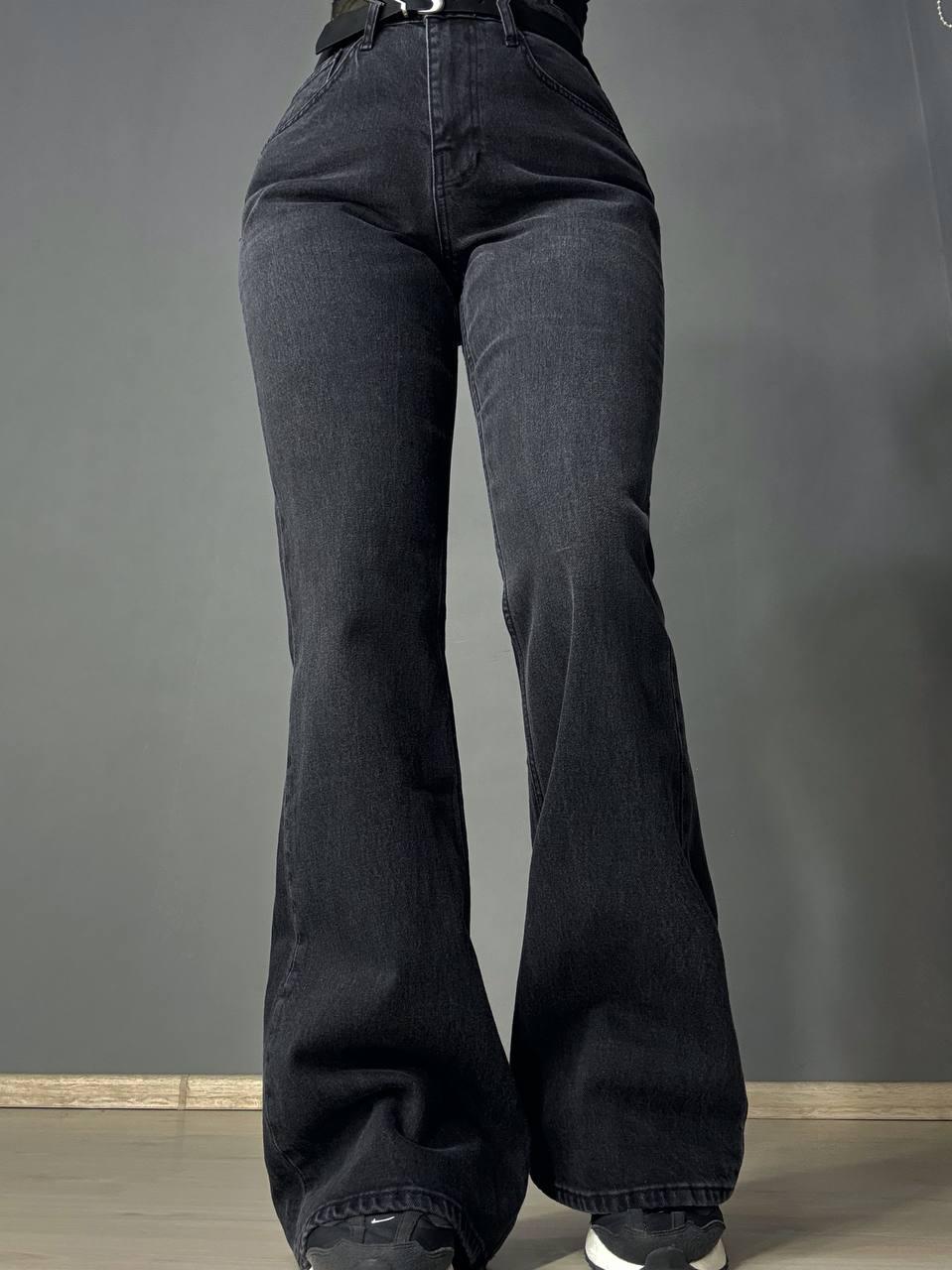 Джинси жіночі Cracpot 1563 кльош mom flare з ременем р. 28 Чорний (5521) - фото 8 Джинси жіночі Cracpot 1563 кльош mom flare з ременем р. 28 Чорний (5521) - фото 8