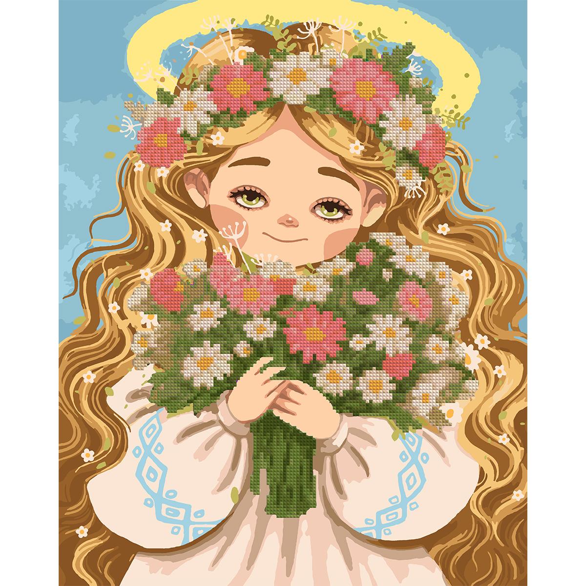 Картина по номерам с алмазной мозаикой Santi Веснушка 40x50 см (Top-954904)