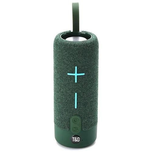 Портативная колонка T&G 619C FM-радио USB/TF с ремешком Green (tf4920)