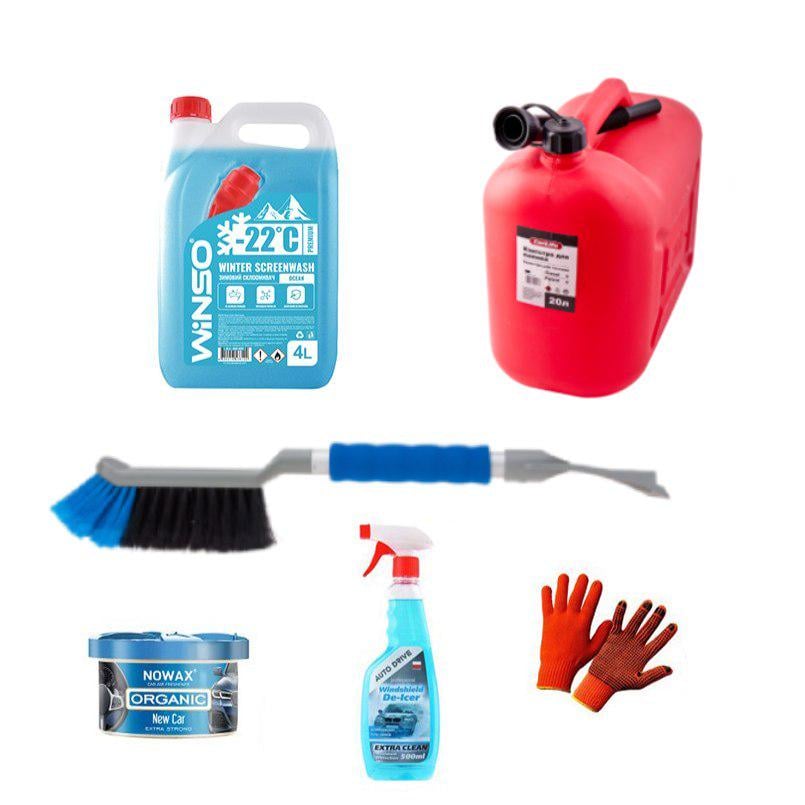 Набор зимней автопомощи лопата/канистра/щетка (na_80)