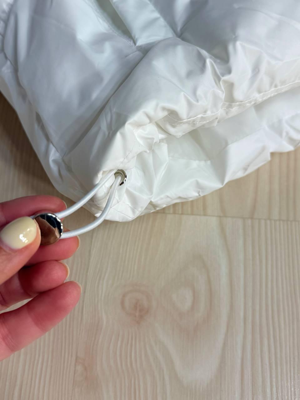 Куртка женская Lady Yep 10005 дутая пуффер с капюшоном р. 46 Белый - фото 6 Куртка женская Lady Yep 10005 дутая пуффер с капюшоном р. 46 Белый - фото 6