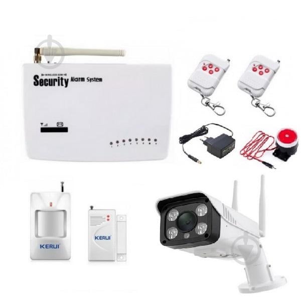 Комплект сигнализации Kerui G10A KIT + IP WI-FI камера наружная (UHDHJFD78FJJFU) Комплект сигнализации Kerui G10A KIT + IP WI-FI камера наружная (UHDHJFD78FJJFU)