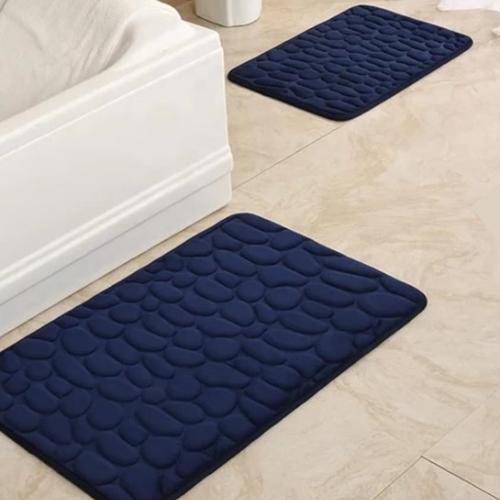 Набор ковриков в ванную и туалет Stone Premium Memory Foam 2в1 80х50/60х40 см Синий (NKPS0006) Набор ковриков в ванную и туалет Stone Premium Memory Foam 2в1 80х50/60х40 см Синий (NKPS0006)