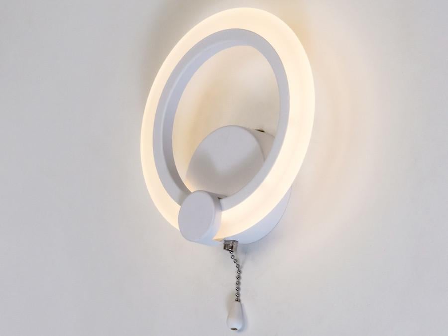 Настінний світильник A8022-1WH-LS 12W - фото 3 Настінний світильник A8022-1WH-LS 12W - фото 3