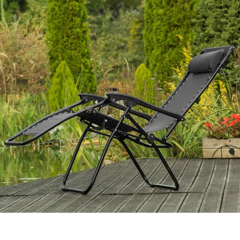 Крісло садове складане Zero Gravity до 120 кг Чорний - фото 7 Крісло садове складане Zero Gravity до 120 кг Чорний - фото 7
