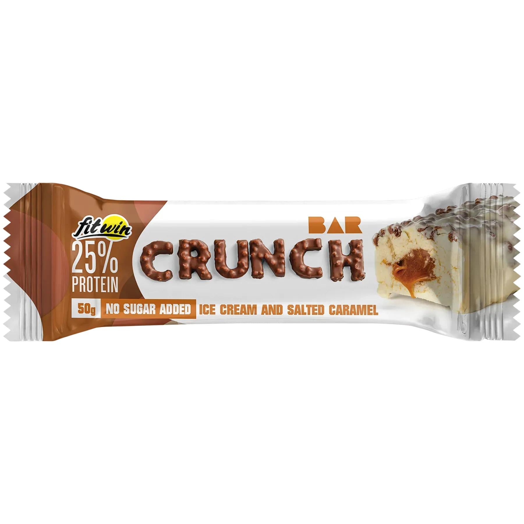 Протеиновый батончик FitWin CRUNCH BAR 50 г Мороженое Соленая карамель (FIT-203)