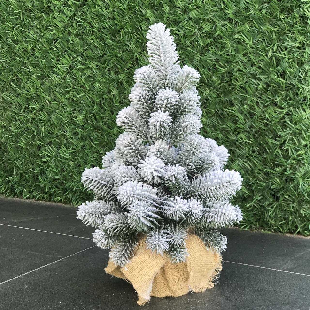 Ялинка лита SGH Premium в мішковині 50 см засніжена - фото 2 Ялинка лита SGH Premium в мішковині 50 см засніжена - фото 2