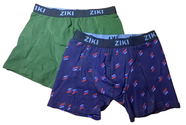 Набор трусов мужских боксеров Ziki MEN 2 шт. ХS Зеленый/Темно-синий (5694654)