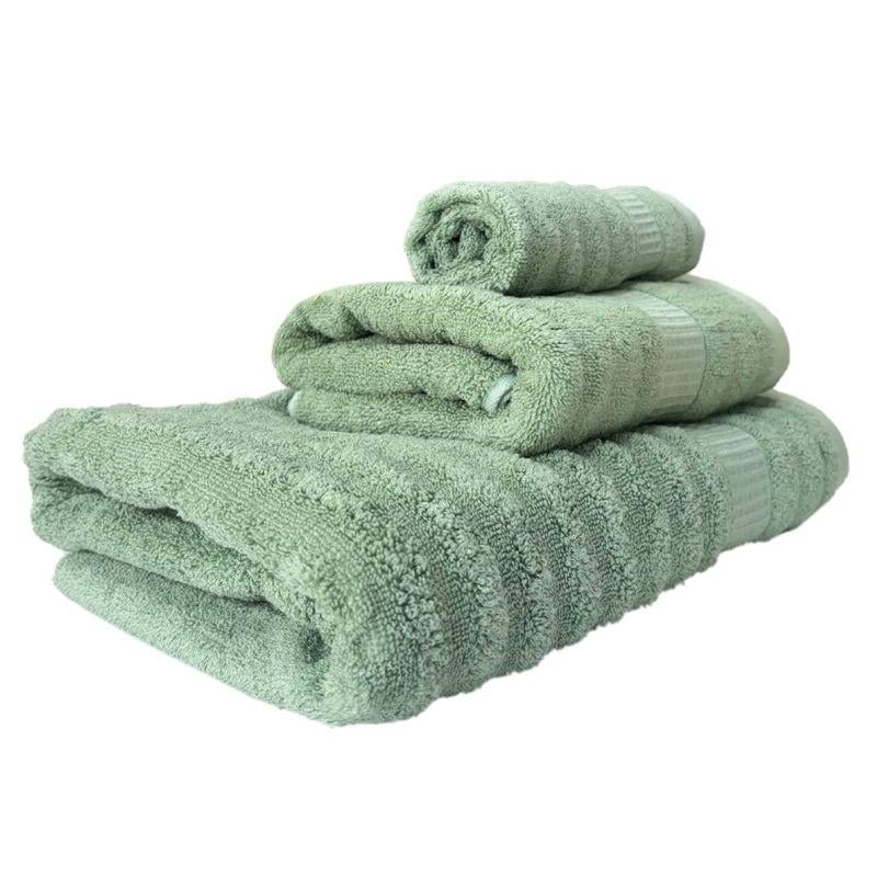 Набір рушників бамбукових 3 шт. Зелений (701404)