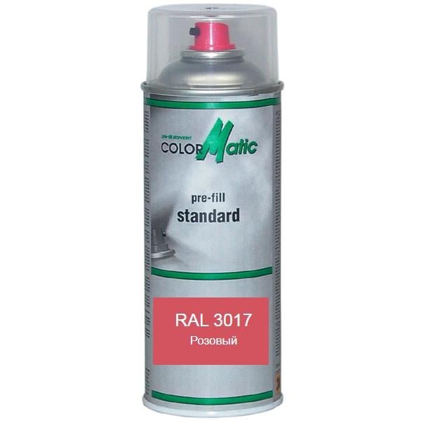 Аэрозольная краска матовая RAL 3017 Розовый (RAL3017am)
