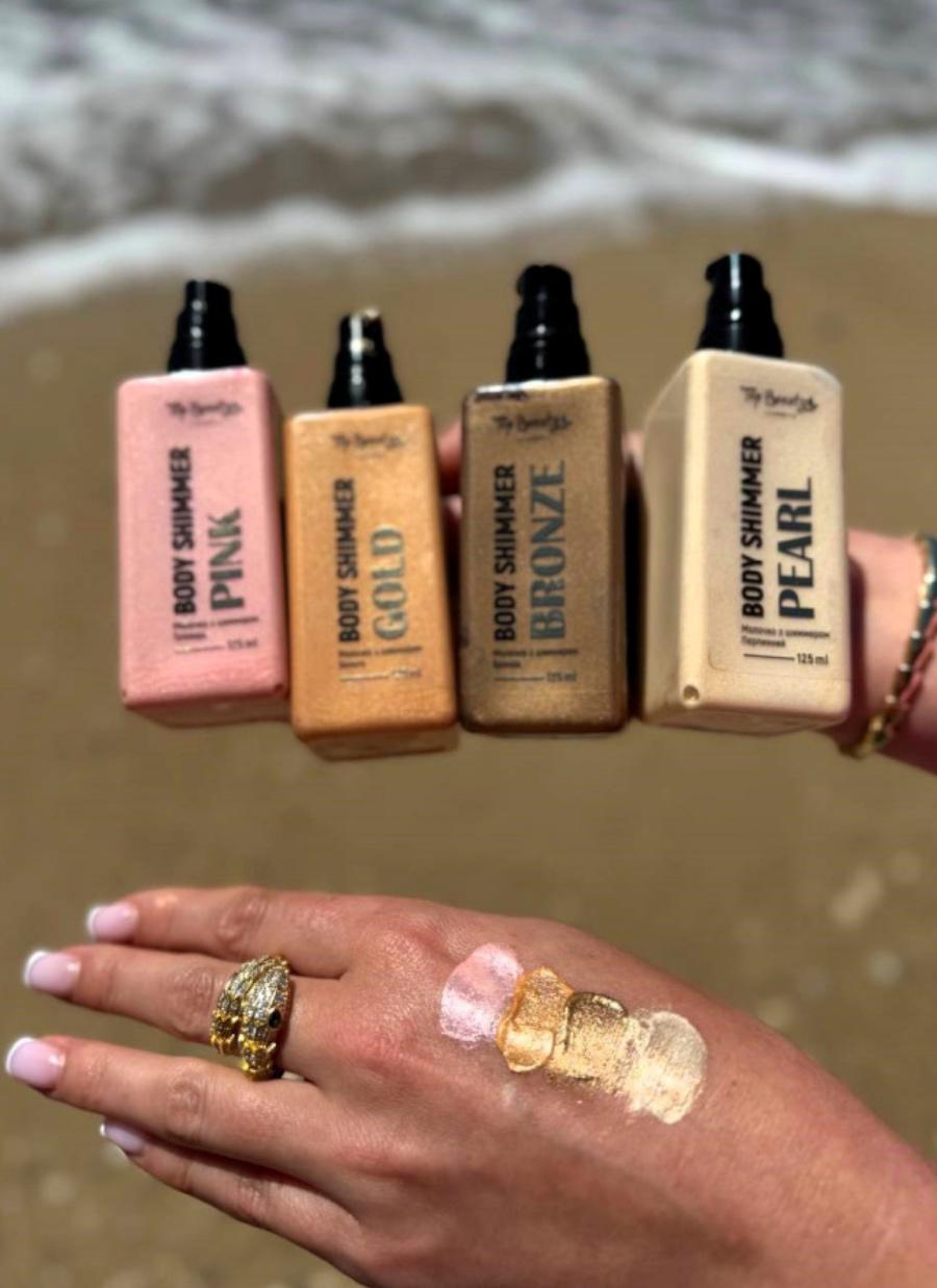 Молочко Top Beauty Body Shimmer Gold з шиммером 125 мл Бронзовий (193) - фото 2 Молочко Top Beauty Body Shimmer Gold з шиммером 125 мл Бронзовий (193) - фото 2