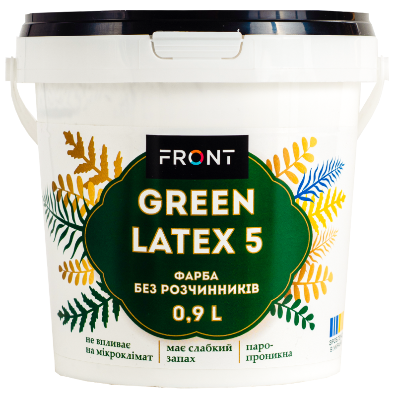 Краска акриловая фасадная GREENLATEX водоэмульсионная 0,9 л Белый матовый (139852)