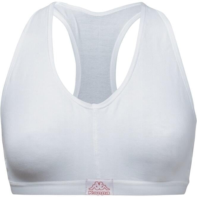 Топ женский Kappa REGGISENO SPORTY C/ETICHETTA LOGO S/M Белый (K2160Bianco)