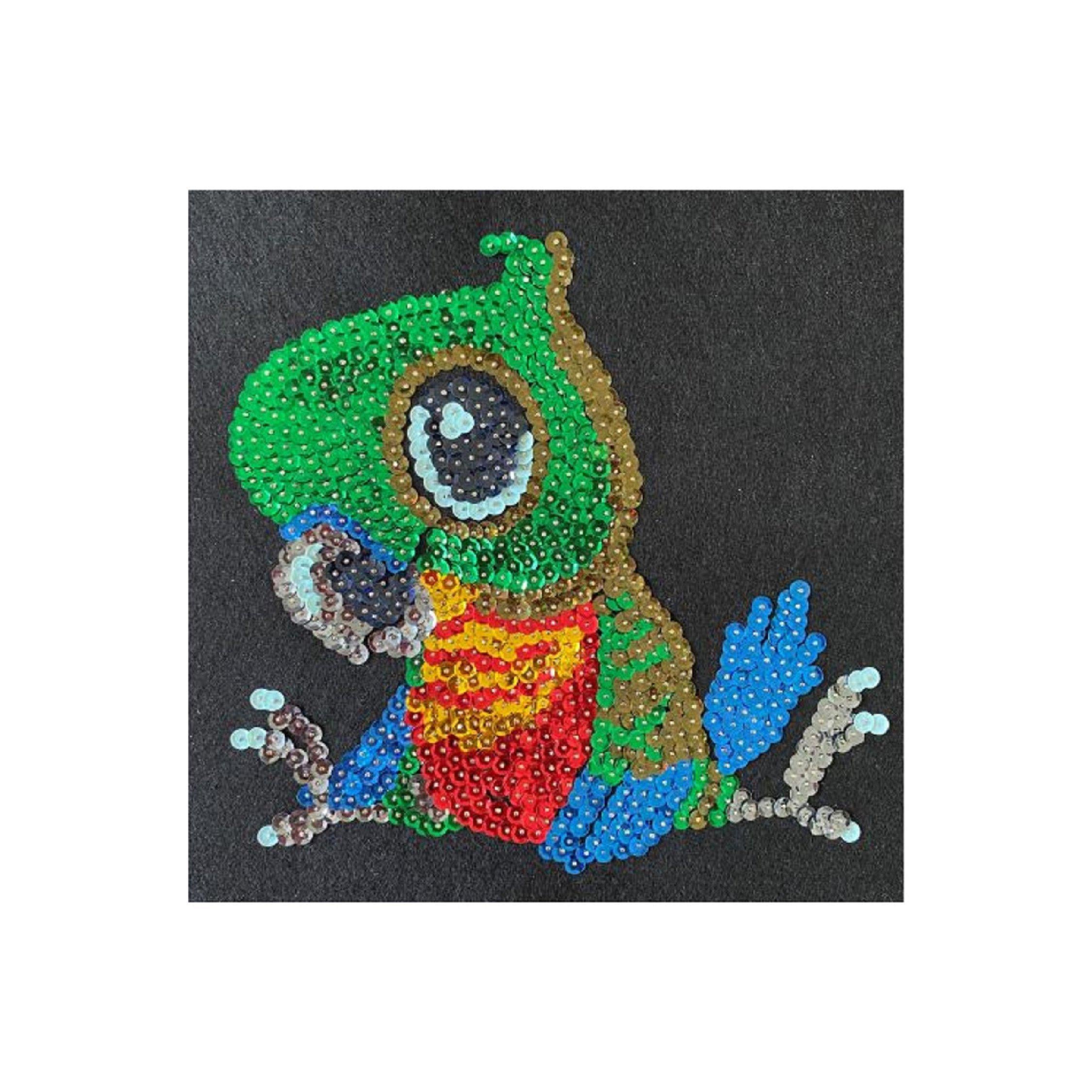 Набор для творчества картина из паеток Колібрі АРТ Счастливый попугай (АРТ 02-07)