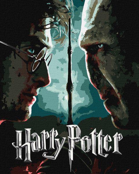 Картина по номерам Ideyka Harry Potter Гарри и Волдеморт с красками металлик extra 40х50 см (Id-KHO5222)