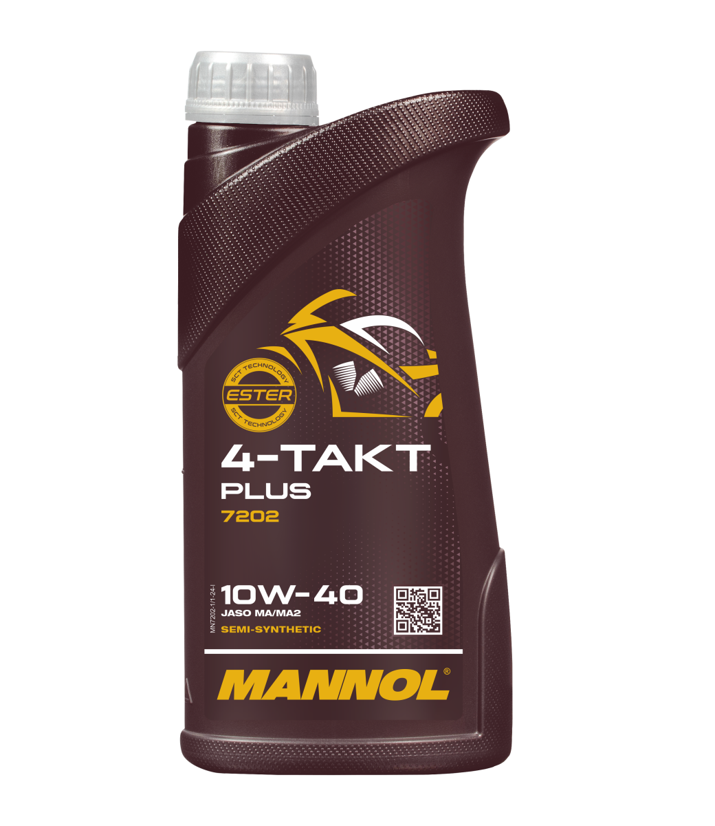 Масло для мотоцикла 4T Mannol 4-Takt Plus 10W-40 синтетика 1 л (7202)
