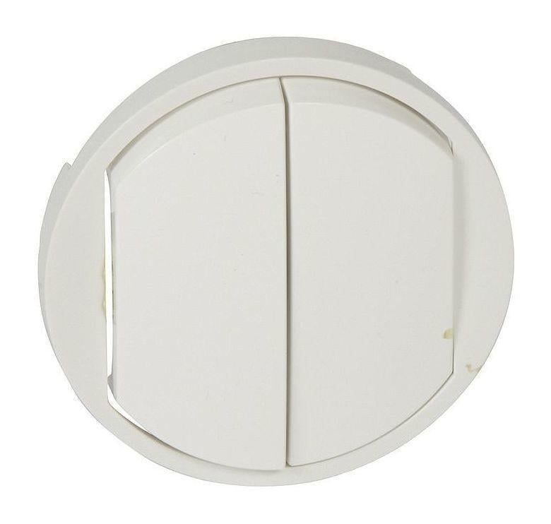 Панель выключателя Legrand Celiane двухклавишного Белый (25877283)