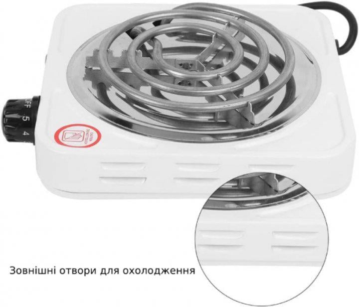 Плита электрическая однокомфорочная спиральная Hot Plate 1000W (JX-1010B) - фото 6