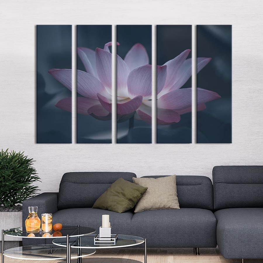 Картина на полотні Блідо -рожевий лотос 132x80 см (884-51)