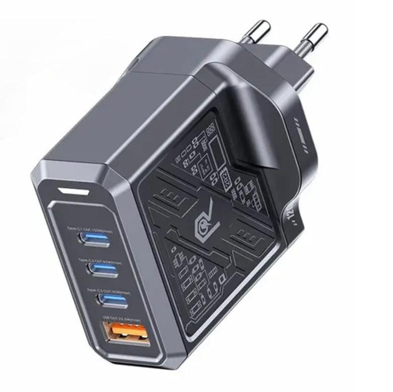 Зарядное устройство Remax RP-U107 120W GaN Charger с 100W кабелем Black