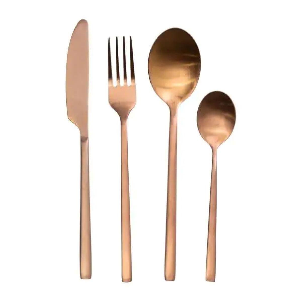 Набор столовых приборов на 6 персон 24 пр. Бронзовый - фото 2 Набор столовых приборов на 6 персон 24 пр. Бронзовый - фото 2