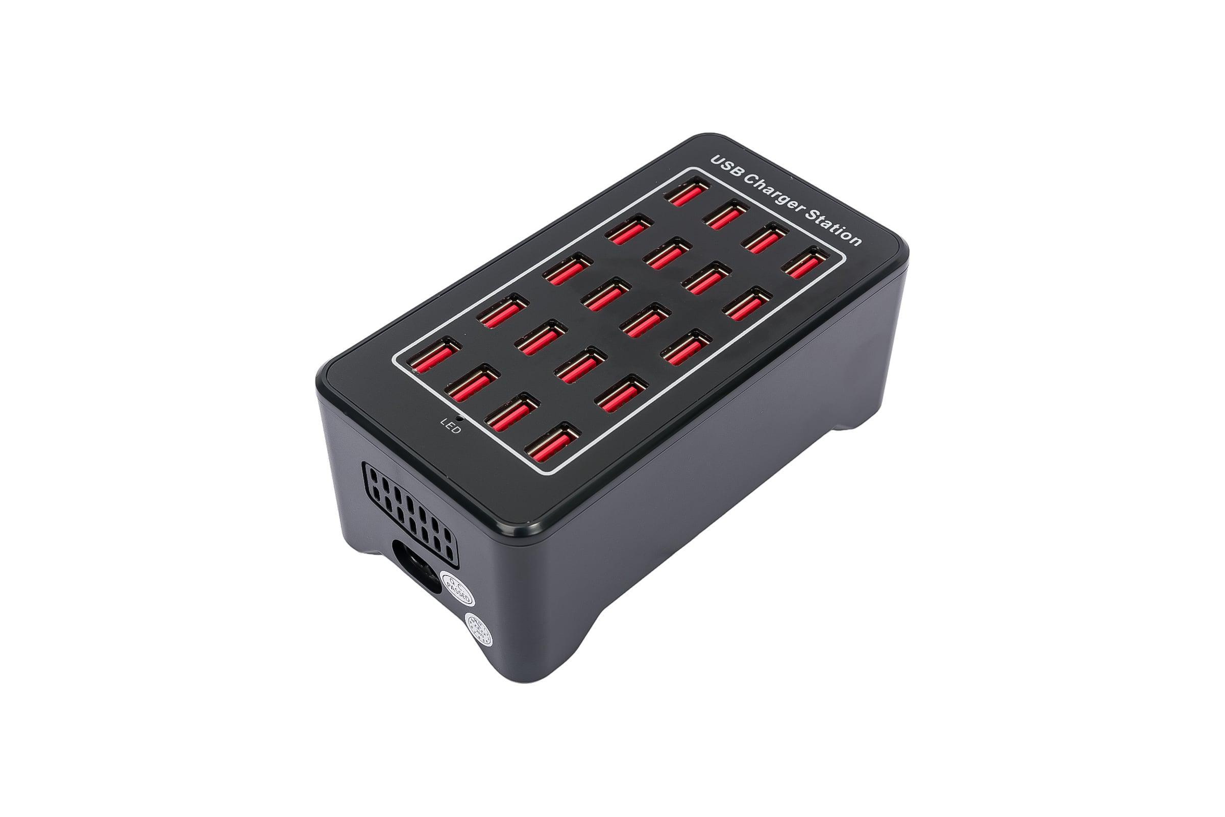 Зарядная станция многопортовая ILEPO на 20 USB портов 100 Вт (19013)
