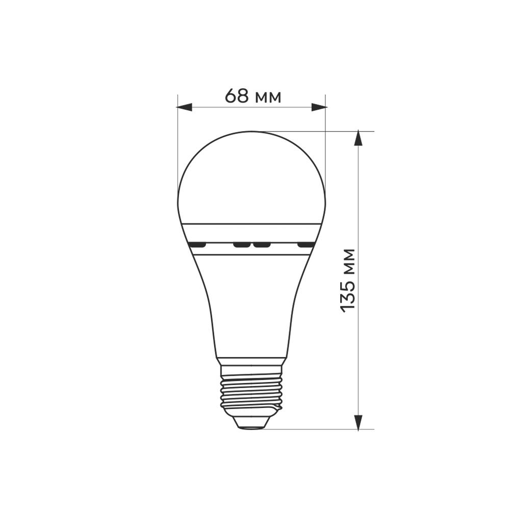 Лампа світлодіодна з акумулятором Titanum A68 10W 4000K 220 V E27 TL-EMA68-10274 (14001151) - фото 3