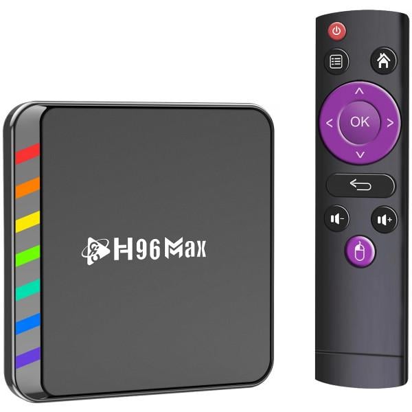 Смарт-приставка для телевізора H96 MAX W2 2/16 Гб Amlogic S905W2 Android 11 WiFi 2,4G+5G BT5,0 LAN:100M Black (W2_2GB/16GB) Смарт-приставка для телевізора H96 MAX W2 2/16 Гб Amlogic S905W2 Android 11 WiFi 2,4G+5G BT5,0 LAN:100M Black (W2_2GB/16GB)