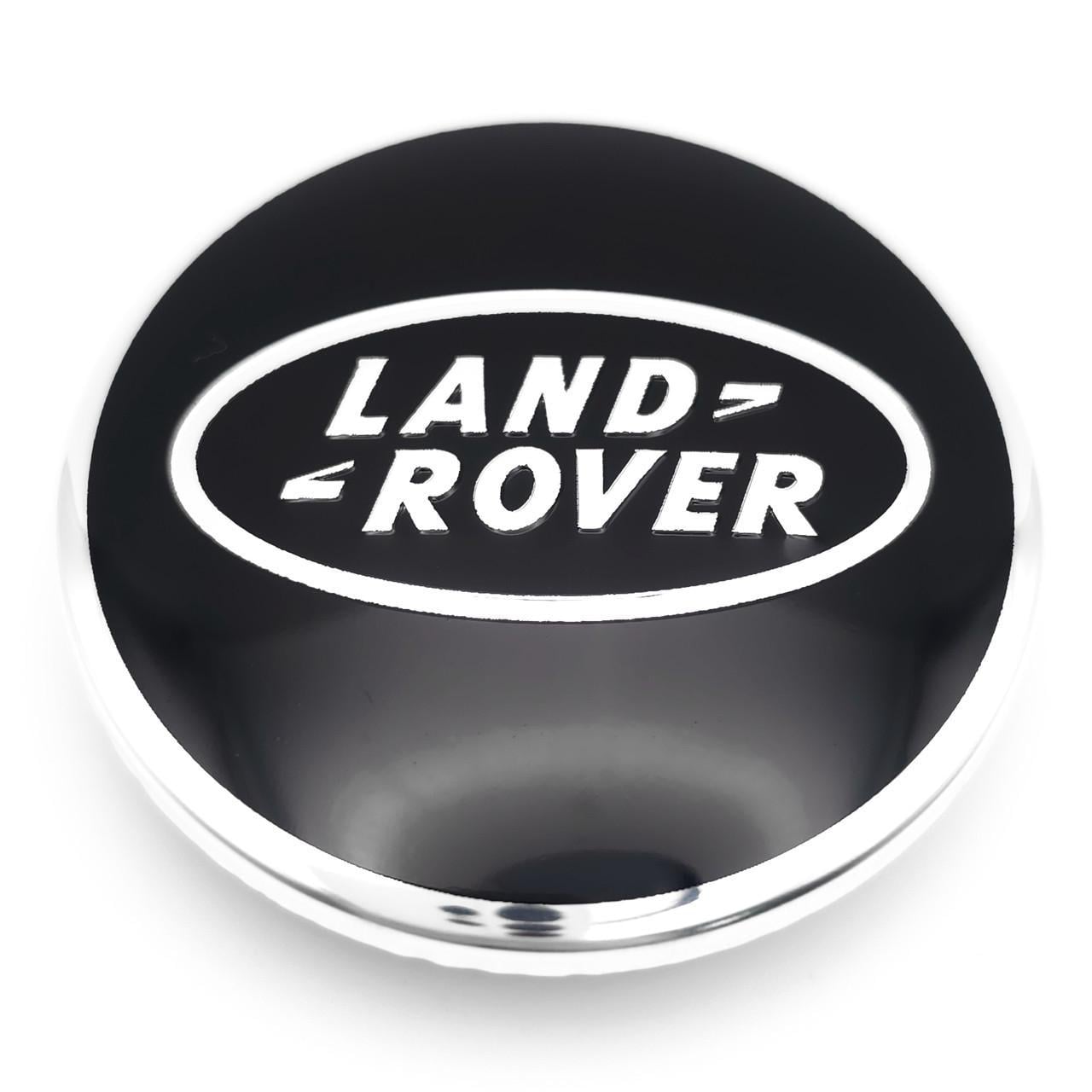 Колпачок заглушка ступицы колеса Land Rover 63 мм Черный/Хром (3007113877)