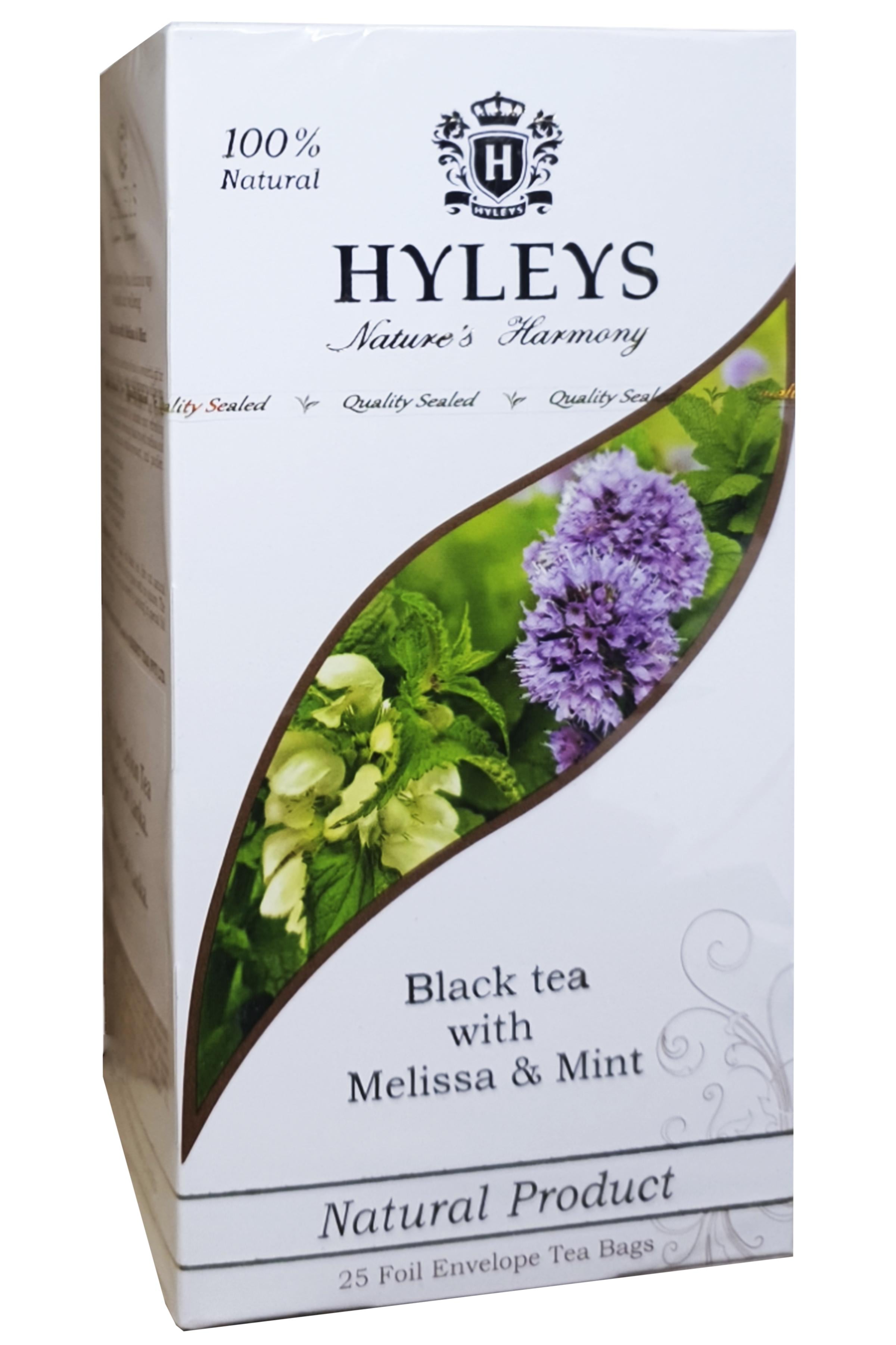Чай Hyleys Черный с мелиссой и мятой в пакетиках 25 шт. (58360)