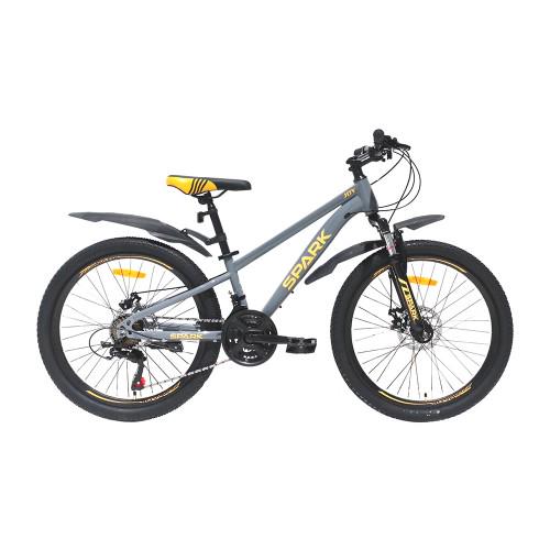 Велосипед Spark JOY колеса 24"/стальная рама 11" Серо-желтый (26351962)