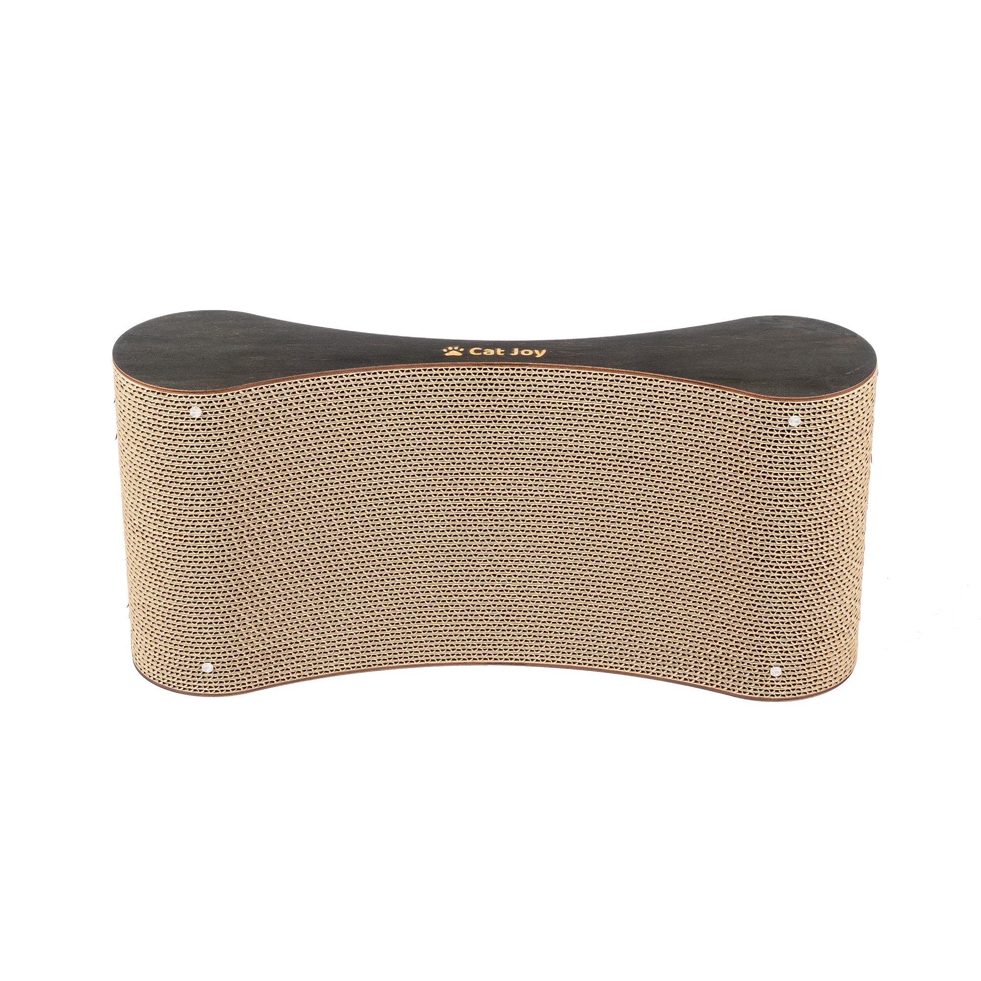 Кігтеточка з дерев'яним фасадом Сat Joy Modern Wood гофрокартон Black (854300003) - фото 3 Кігтеточка з дерев'яним фасадом Сat Joy Modern Wood гофрокартон Black (854300003) - фото 3