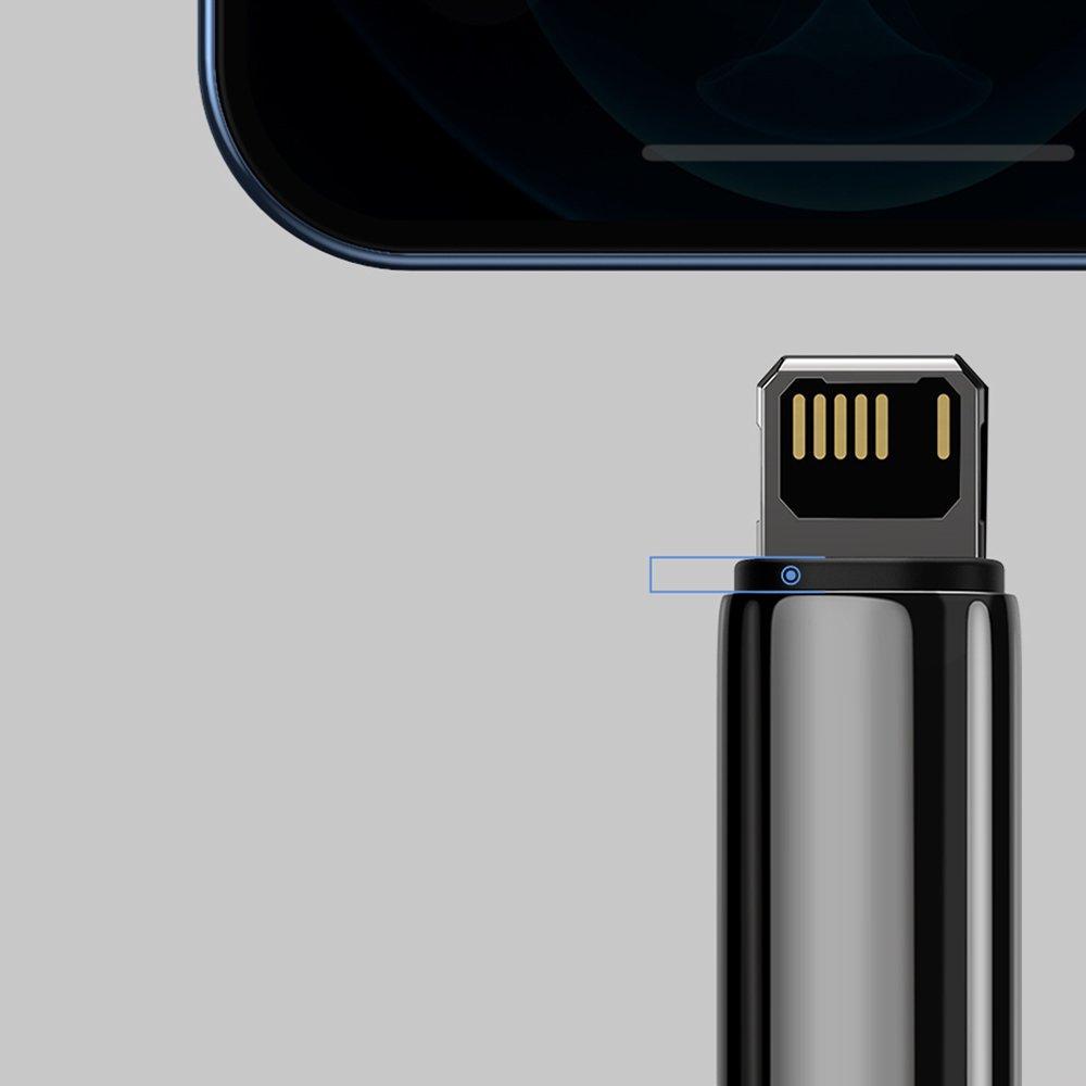 Кабель синхронізації Baseus Tungsten Gold Fast Charging Lightning 2.4 1M Cable, Black - фото 9 Кабель синхронізації Baseus Tungsten Gold Fast Charging Lightning 2.4 1M Cable, Black - фото 9
