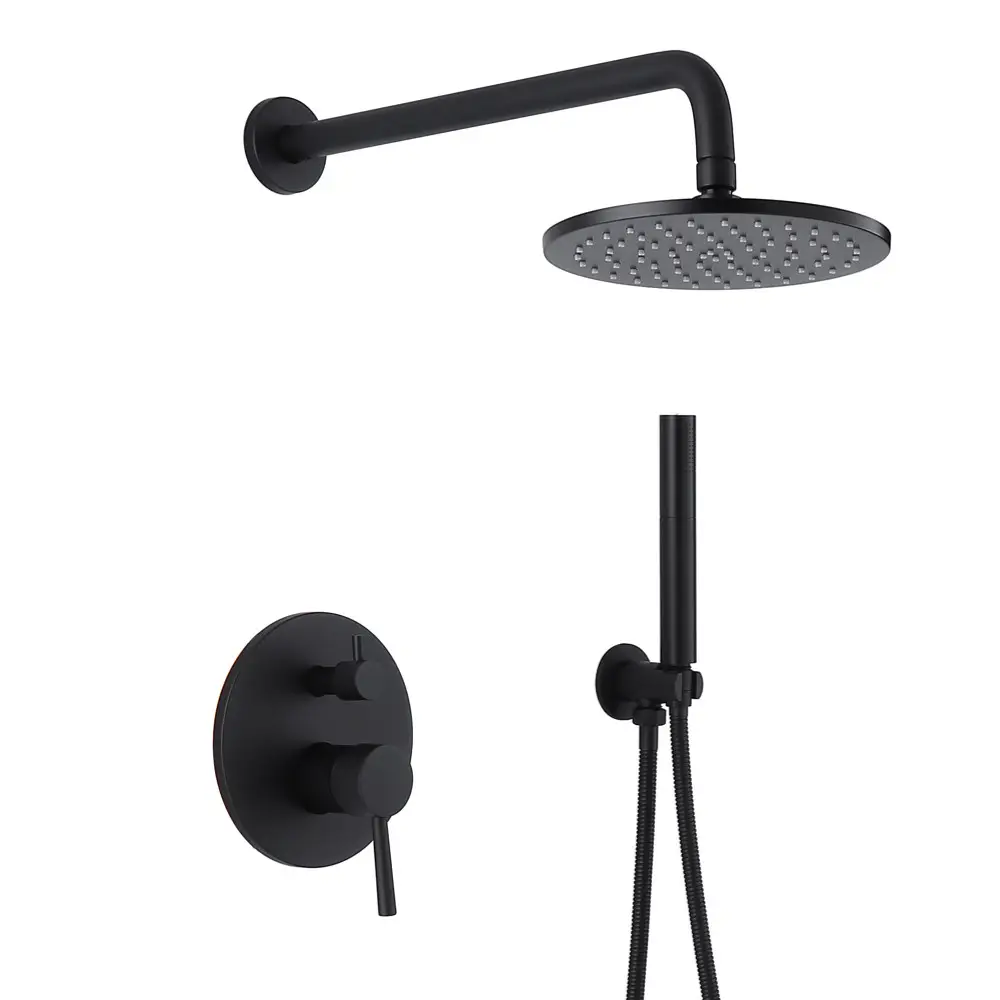 Душевая система Wezer EKO17B-01 нержавеющая стальЧерный (1044107)