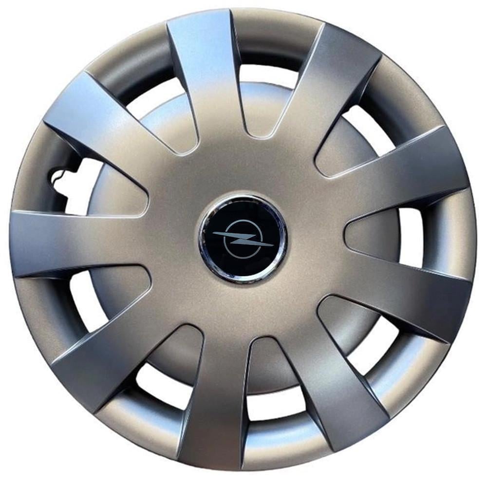 Ковпаки SJS R16 з логотипом Opel NEW 405 4 шт. Сріблястий (2789081132)