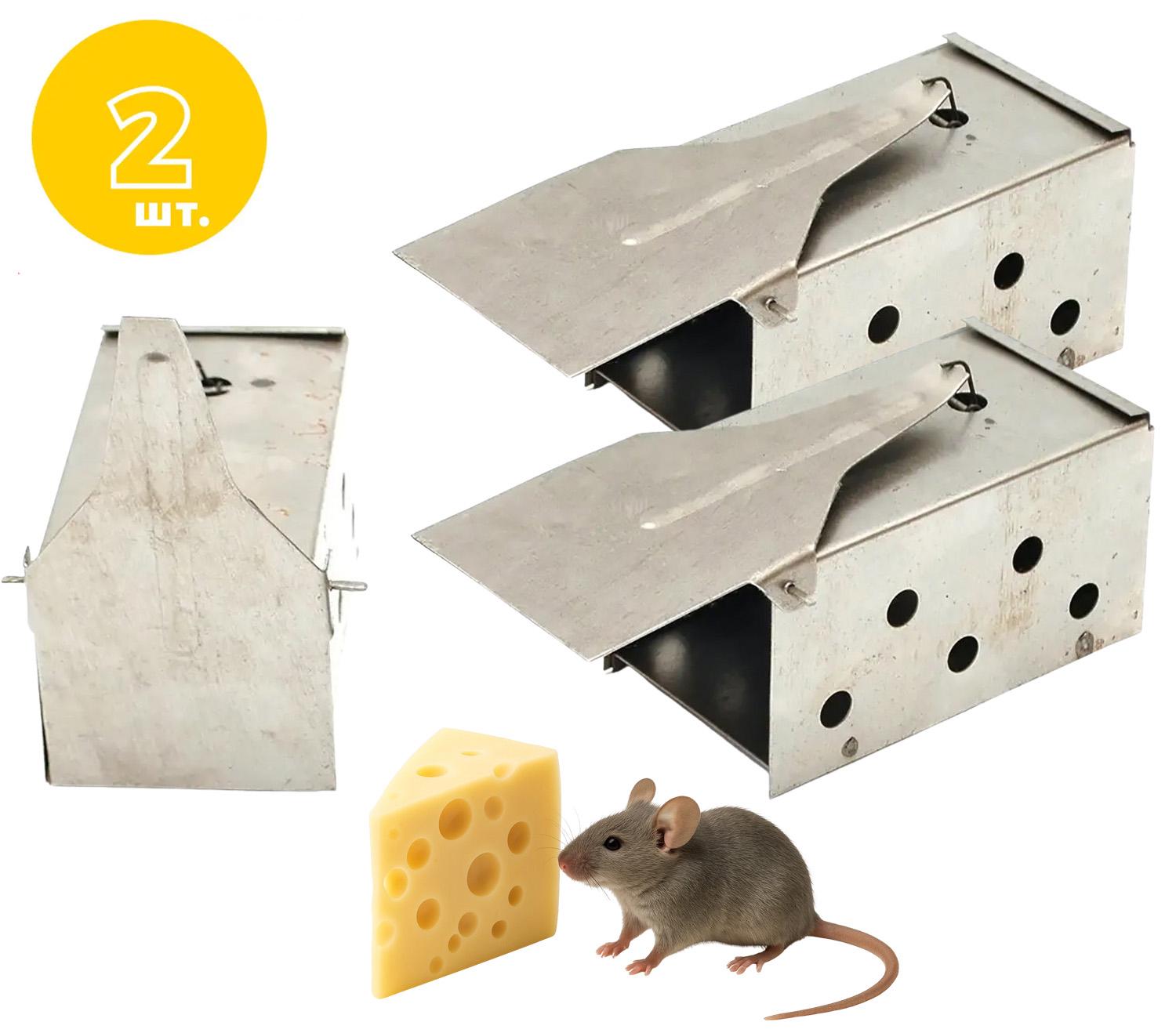 Набір мишоловок-крисоловок залізних у формі будиночка 14x13x8 см 2 шт. (87679) - фото 5 Набір мишоловок-крисоловок залізних у формі будиночка 14x13x8 см 2 шт. (87679) - фото 5