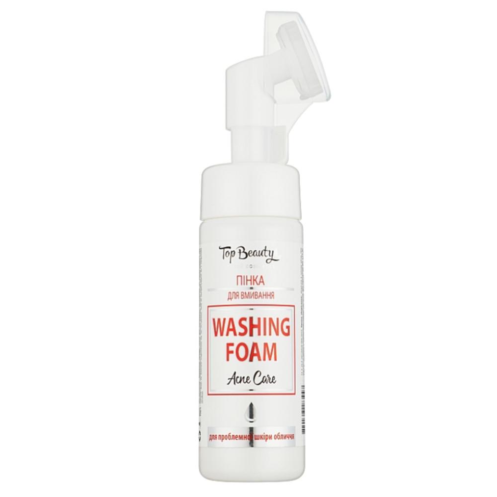Пенка для умывания Top Beauty Washing Foam Acne Care с щеточкой для проблемной кожи лица 150 мл (1911874480)