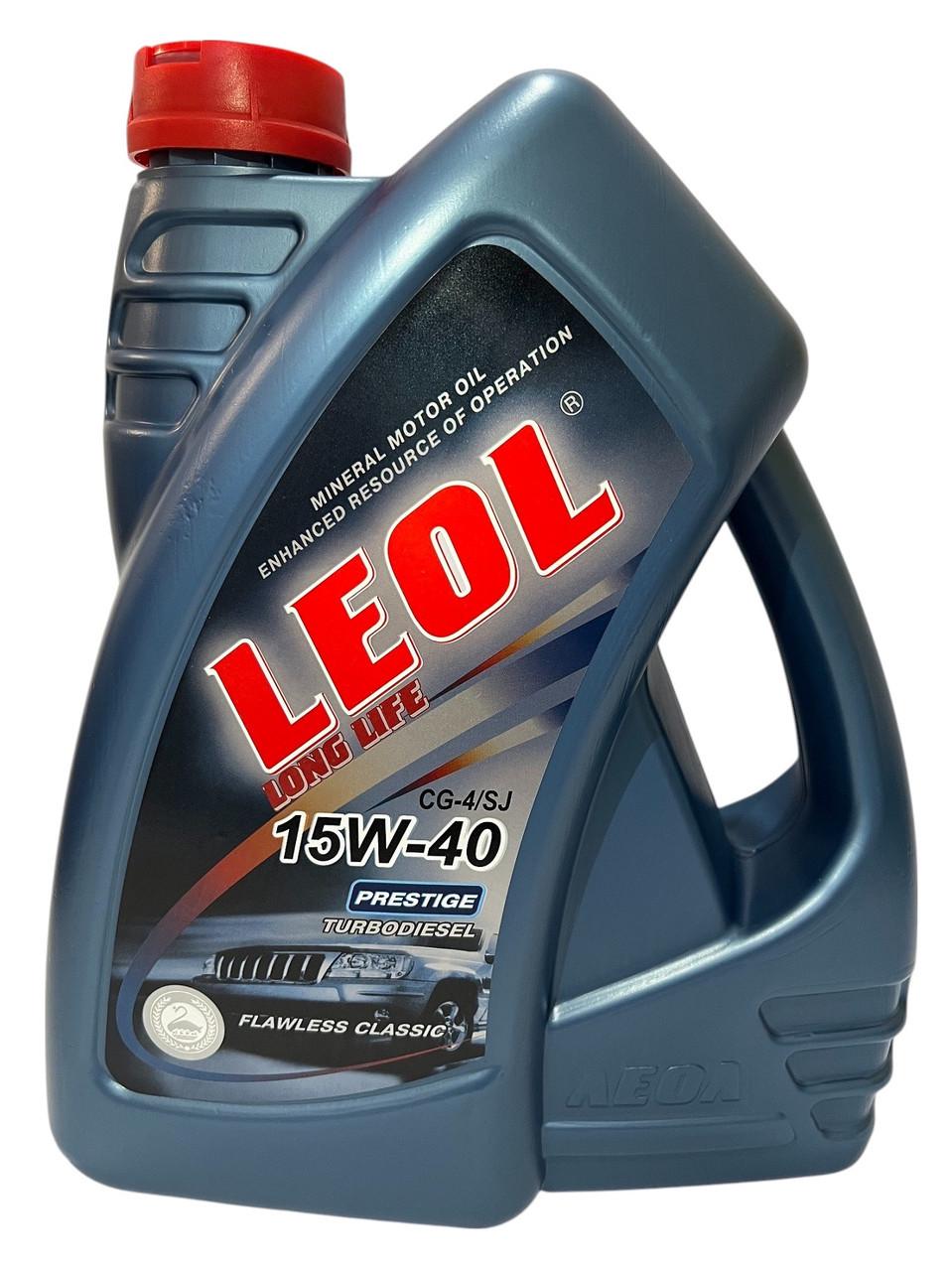 Масло турбодизельное Леол 15W-40 CG-4/SJ PRESTIGE 5 л (710652407)