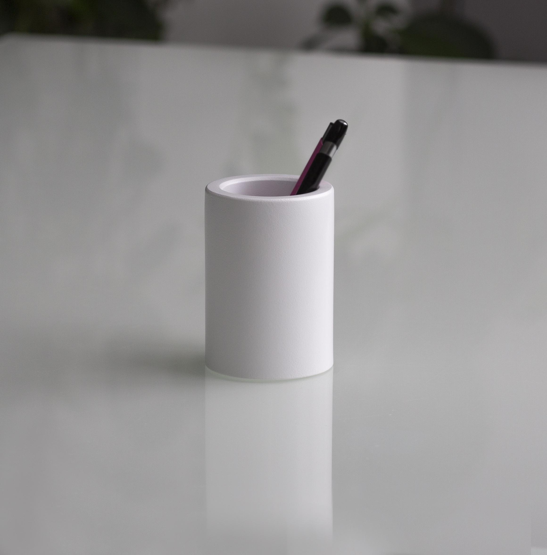Підставка-органайзер/склянка для канцелярії CUTE Elongate White