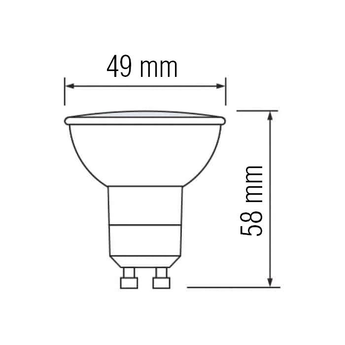 Лампа светодиодная HOROZ ELECTRIC Plus-4 4W GU10 6400K - фото 5